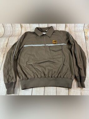 UPS Twin Hill Employee 1/4 Zip Pullover Jacket Size XL